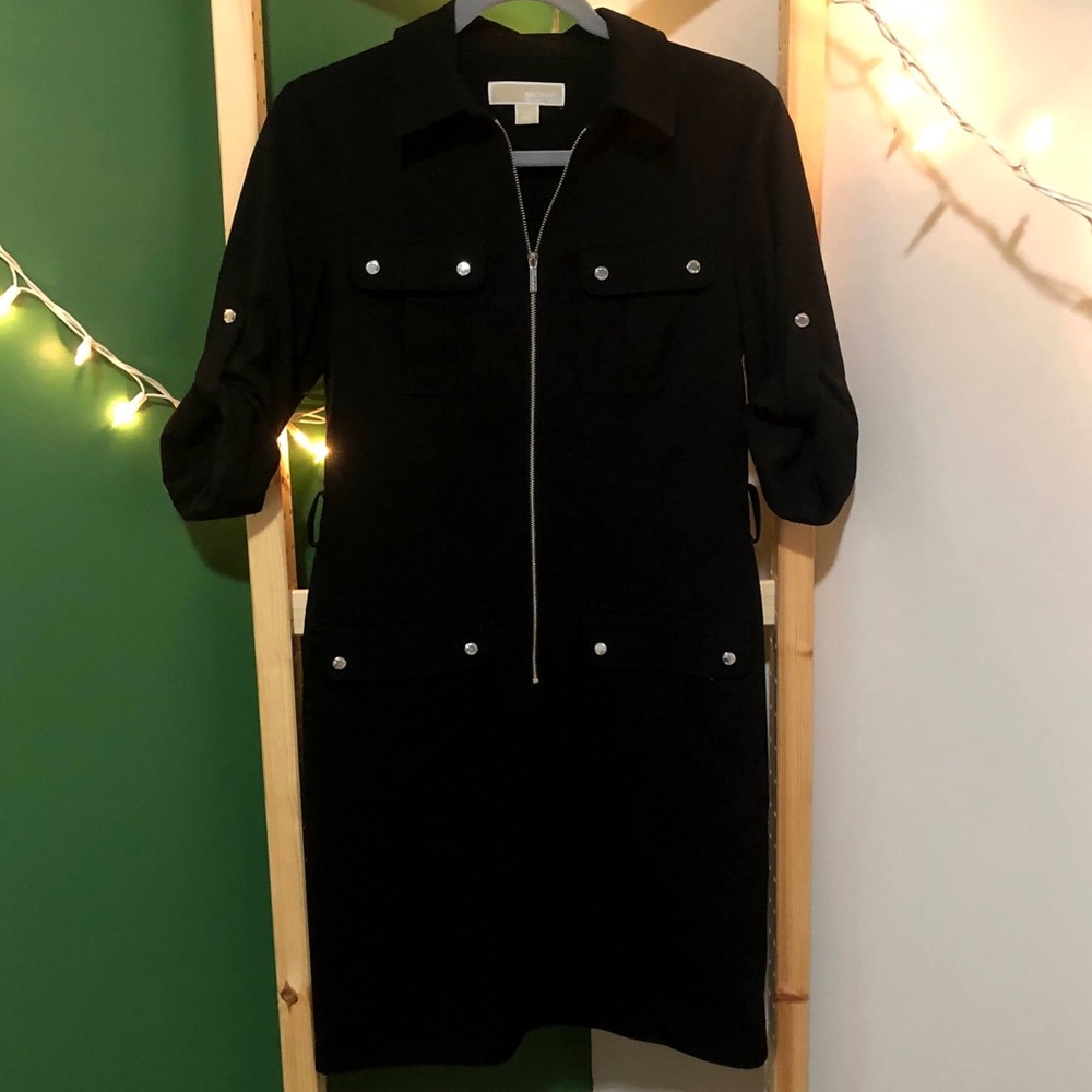 Michael Kors Zip Up Mini Dress